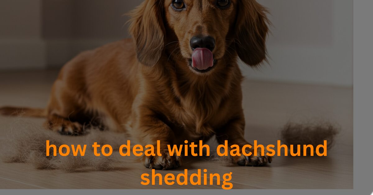 how to deal with dachshund shedding