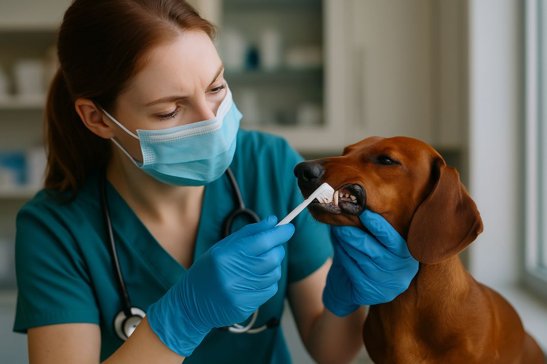 doctor-cleaning-a-dachshunds-teeth